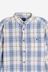 CAMICIA CON QUADRI FLANELLA F PANNA