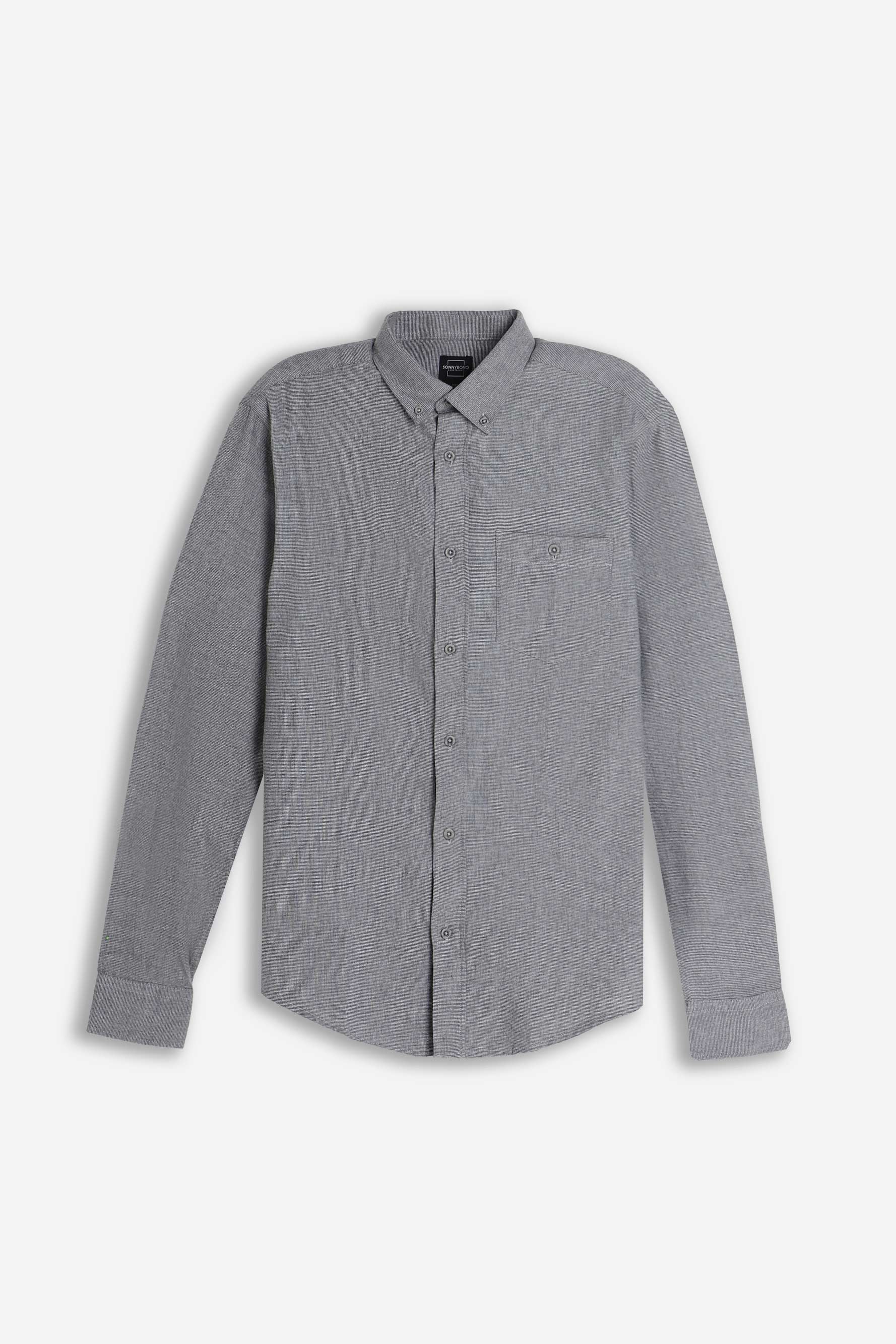CAMICIA CON QUADRI FLANELLA M GRIGIO