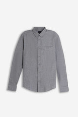 CAMICIA CON QUADRI FLANELLA M GRIGIO