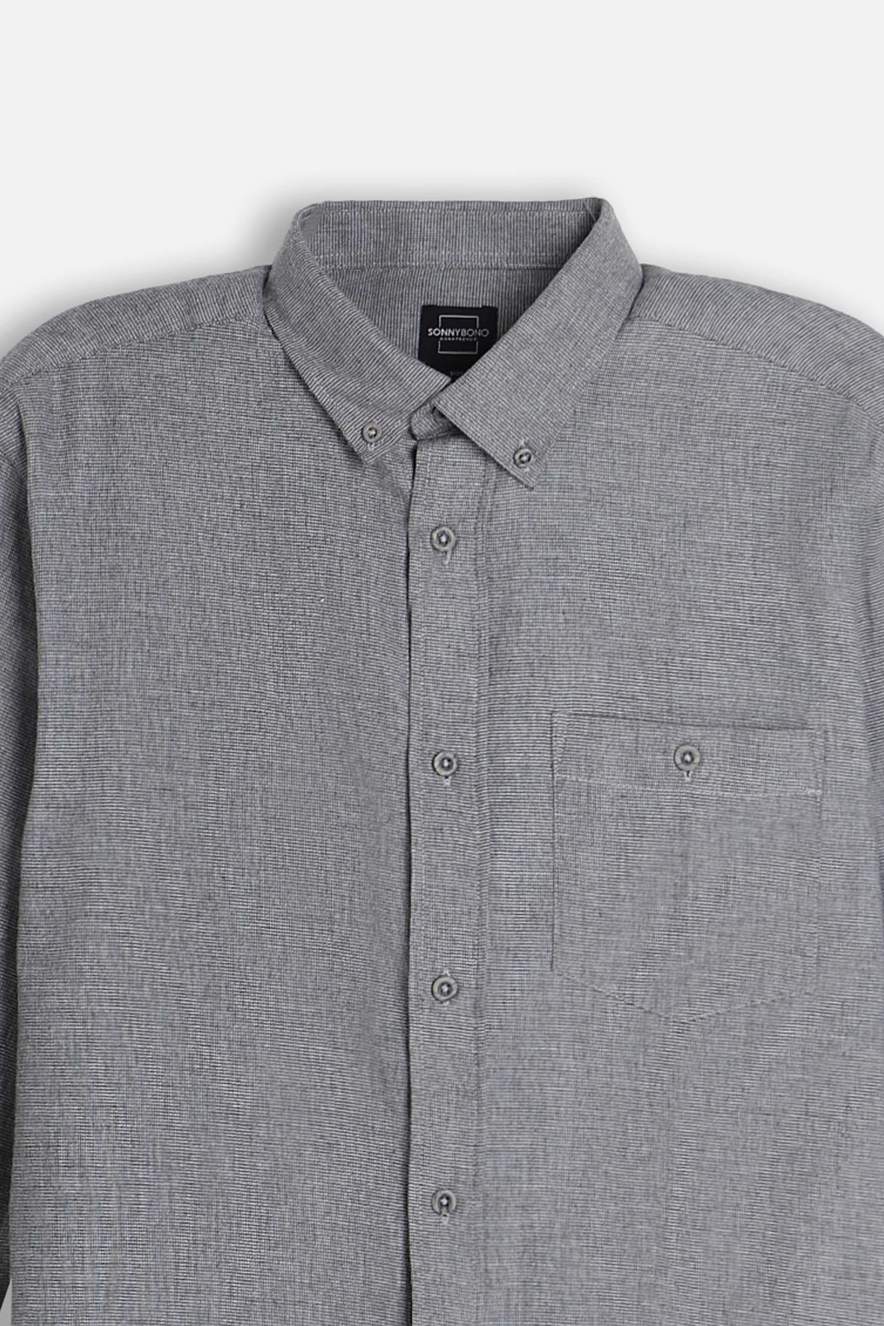 CAMICIA CON QUADRI FLANELLA M GRIGIO