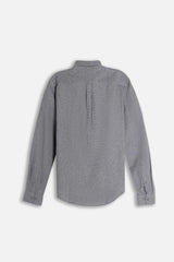 CAMICIA CON QUADRI FLANELLA M GRIGIO