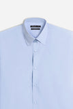 CAMICIA BASIC STRETCH CELESTE