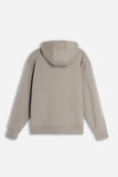 Felpa uomo beige con cappuccio vista posteriore