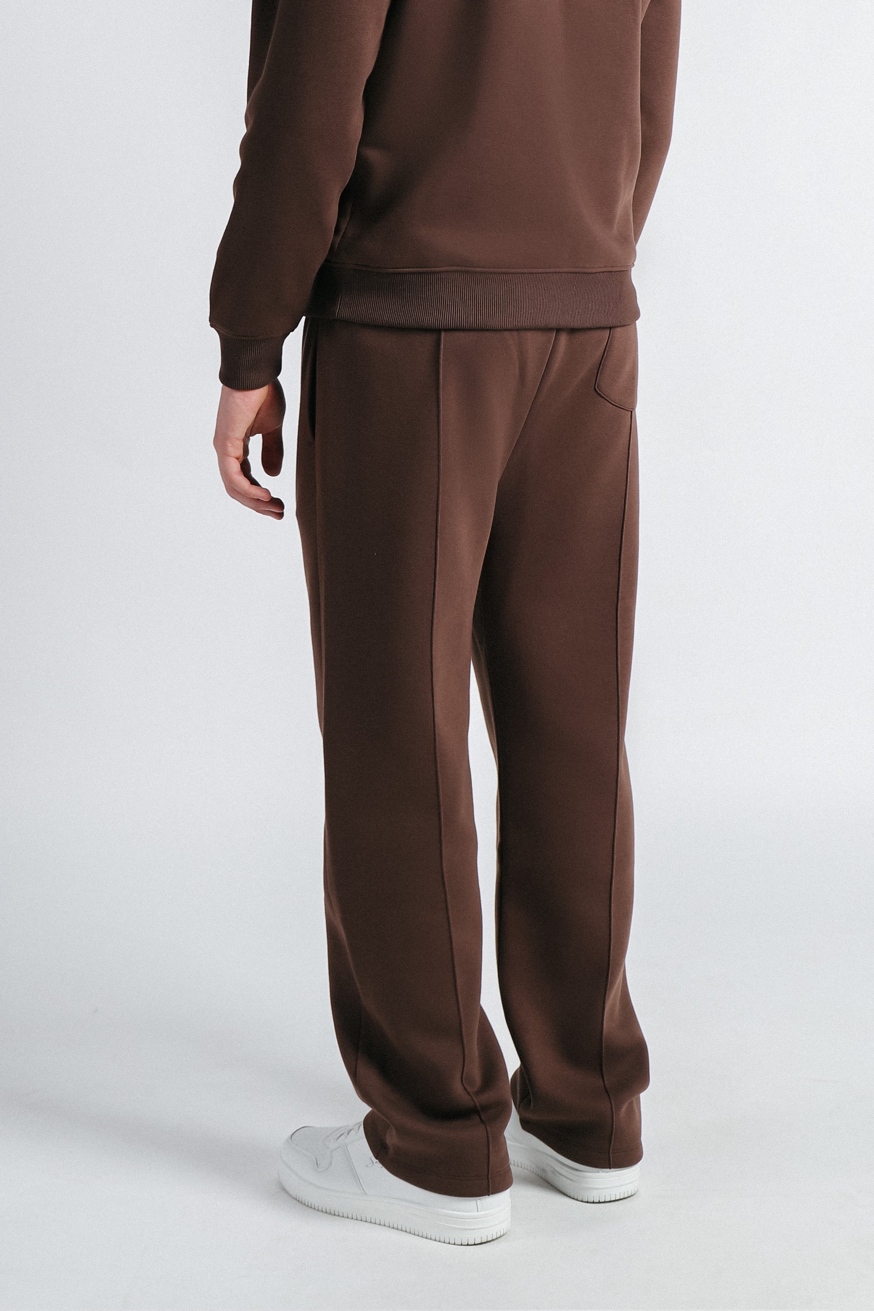 PANTALONE JOGGING FONDO LARGO MARRONE