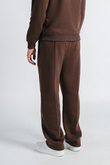 PANTALONE JOGGING FONDO LARGO MARRONE