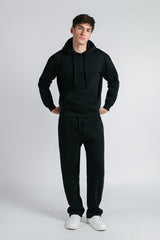 PANTALONE JOGGING FONDO LARGO NERO