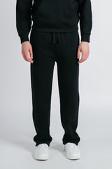 PANTALONE JOGGING FONDO LARGO NERO