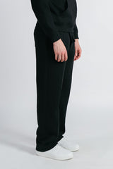 PANTALONE JOGGING FONDO LARGO NERO