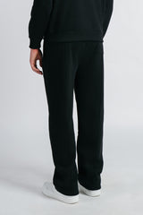 PANTALONE JOGGING FONDO LARGO NERO