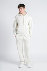 PANTALONE JOGGING FONDO LARGO PANNA
