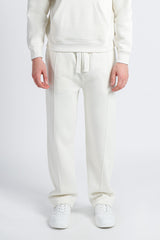 PANTALONE JOGGING FONDO LARGO PANNA