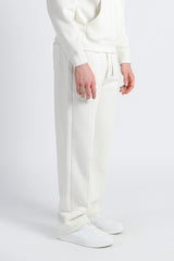 PANTALONE JOGGING FONDO LARGO PANNA