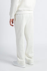 PANTALONE JOGGING FONDO LARGO PANNA
