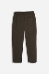 PANTALONE JOGGER IN FELPA OVER FIT MARRONE