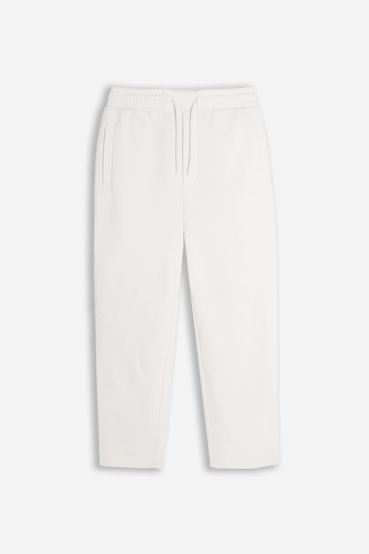 PANTALONE JOGGER IN FELPA OVER FIT PANNA