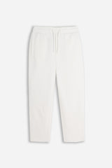 PANTALONE JOGGER IN FELPA OVER FIT PANNA