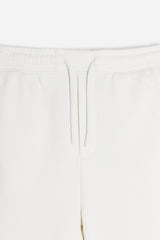 PANTALONE JOGGER IN FELPA OVER FIT PANNA