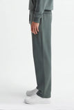 PANTALONE JOGGER IN FELPA OVER FIT VERDE BOSCO