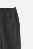 PANTALONE JOGGER IN FELPA CON BANDA LATERALE NERO