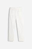 PANTALONE JOGGER IN FELPA CON BANDA LATERALE PANNA