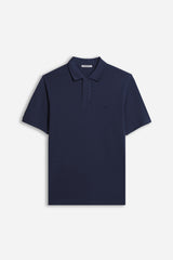POLO BASIC PIQUET BLEU