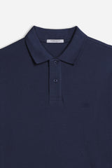 POLO BASIC PIQUET BLEU