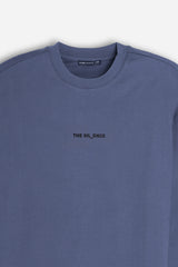 T-SHIRT GIROCOLLO STAMPATA MANICA LUNGA POLVERE