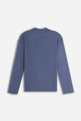 T-SHIRT GIROCOLLO STAMPATA MANICA LUNGA POLVERE