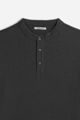 POLO COREANA IN PIQUET NERO