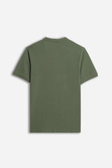 POLO COREANA IN PIQUET VERDE MILITARE