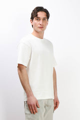 T-SHIRT GIROCOLLO OVER FIT GESSO
