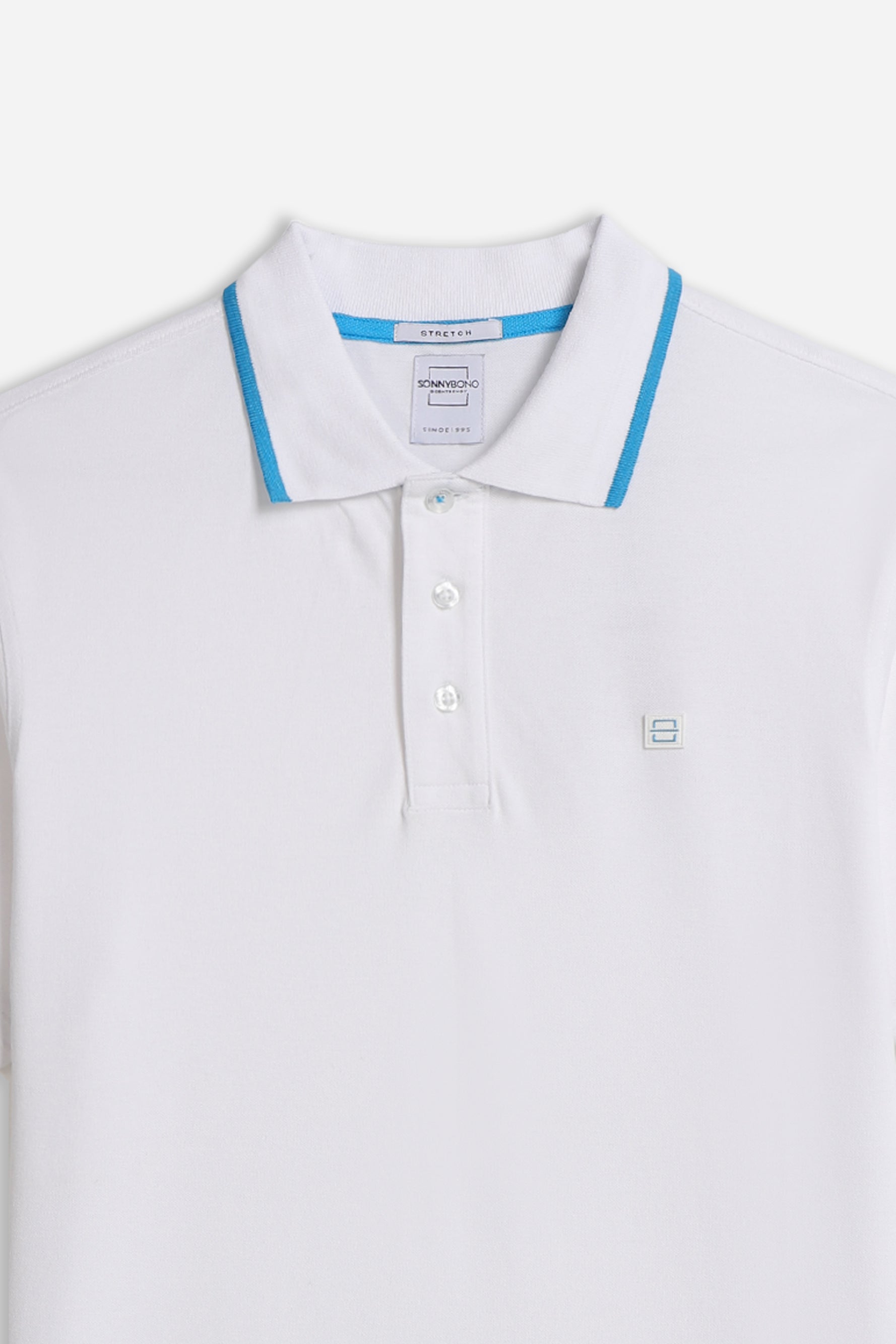 POLO BASIC STRETCH BIANCO