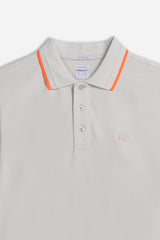 POLO BASIC STRETCH GRIGIO CHIARO