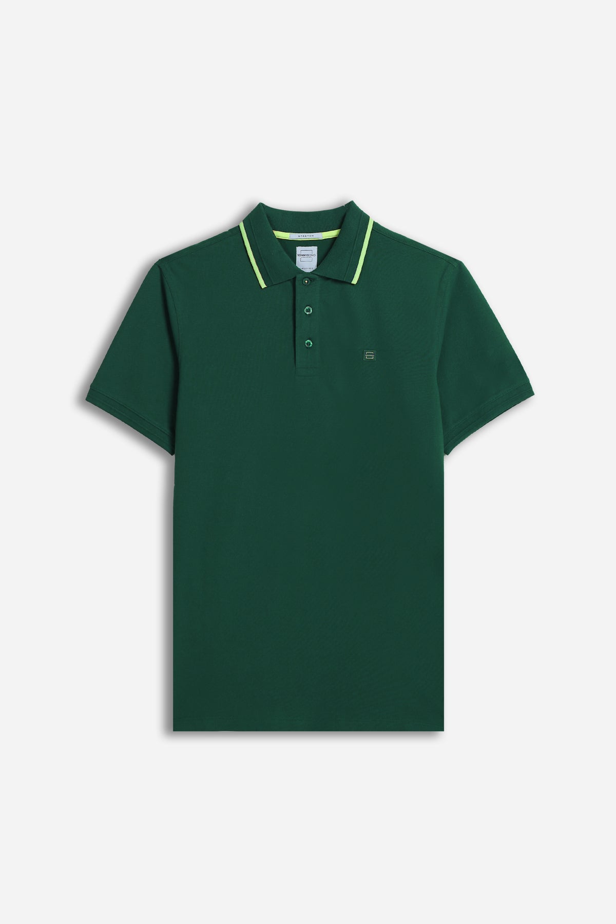 POLO BASIC STRETCH VERDE BOSCO