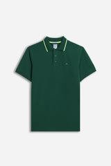 POLO BASIC STRETCH VERDE BOSCO