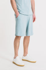BERMUDA EFFETTO LINO IN SLUB POLVERE