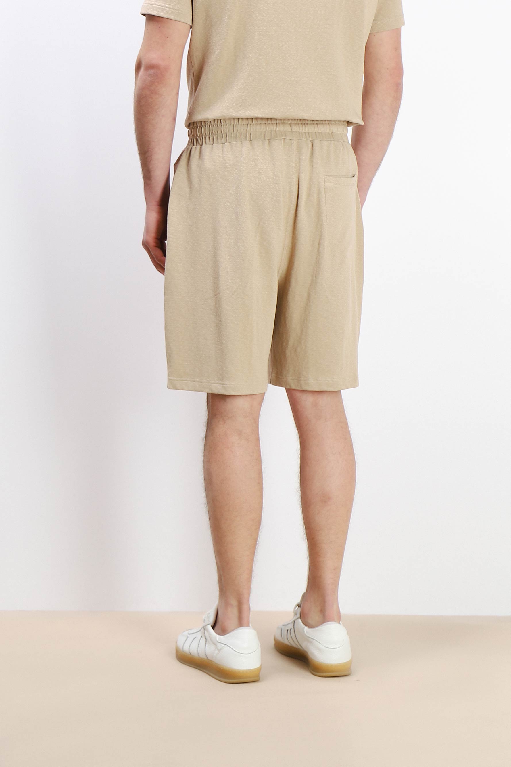 BERMUDA SLUB EFFETTO LINO BEIGE