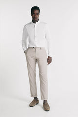 CAMICIA IN JERSEY MERCERIZZATO BIANCO