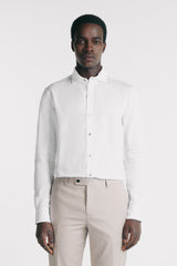 CAMICIA IN JERSEY MERCERIZZATO BIANCO