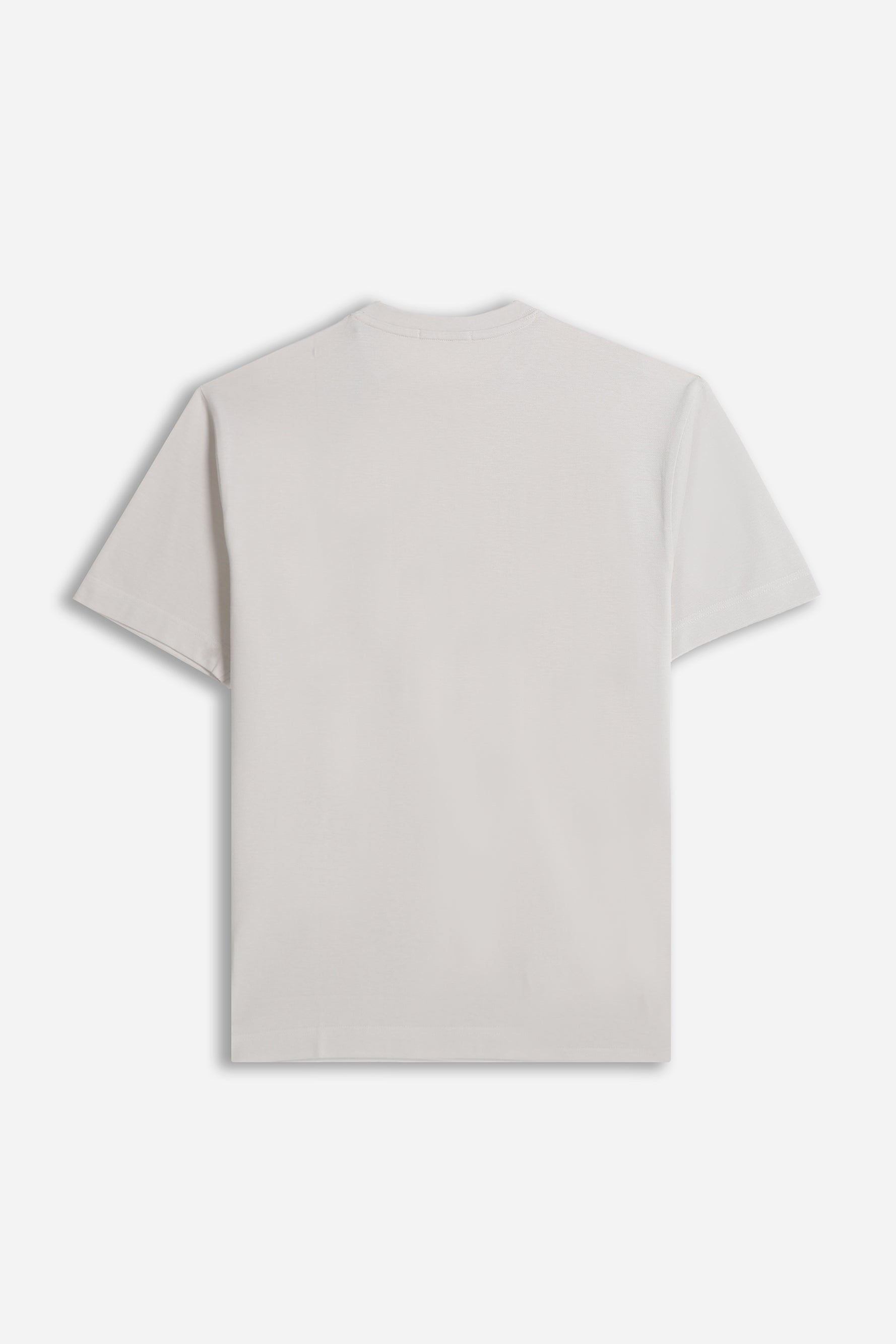 T-SHIRT IN PIQUET GRIGIO CHIARO