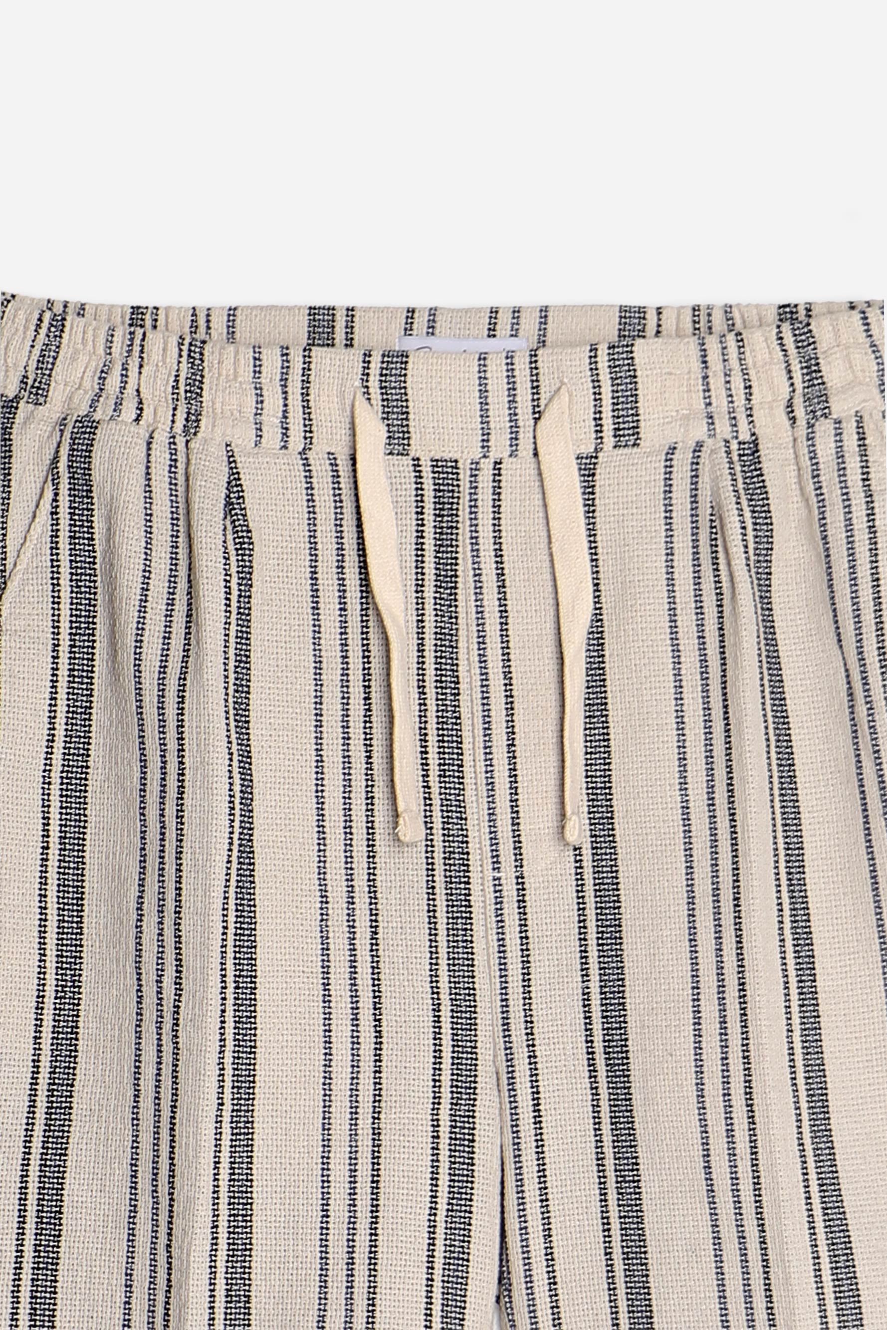 BERMUDA FANTASIA RIGHE CON COULISSE F-BEIGE