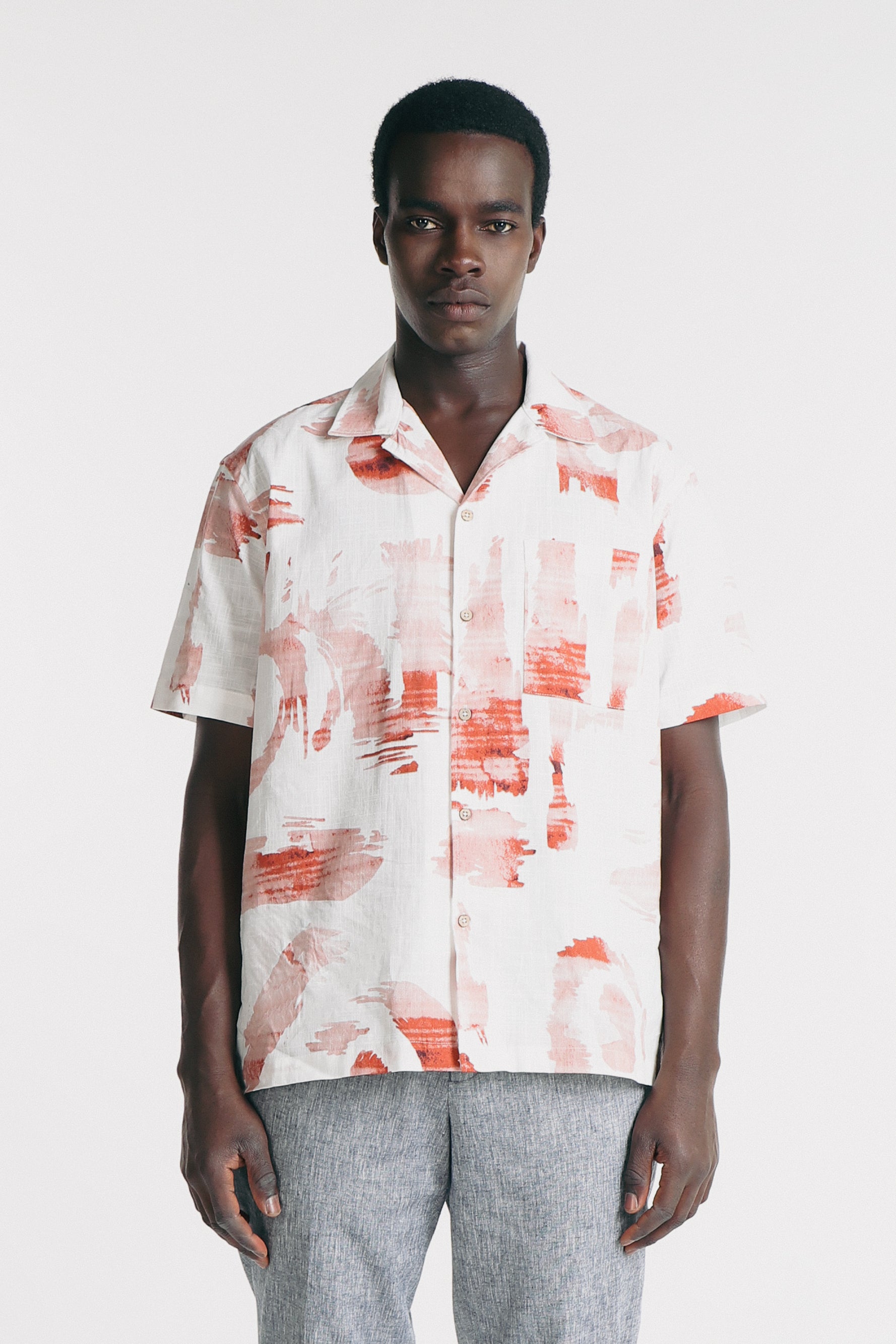 CAMICIA COLLO BOWLING IN SLUB F COCCIO