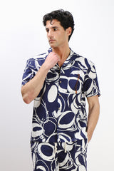 CAMICIA COLLO BOWLING MEZZA MANICA CON TASCHINO BLUETTE