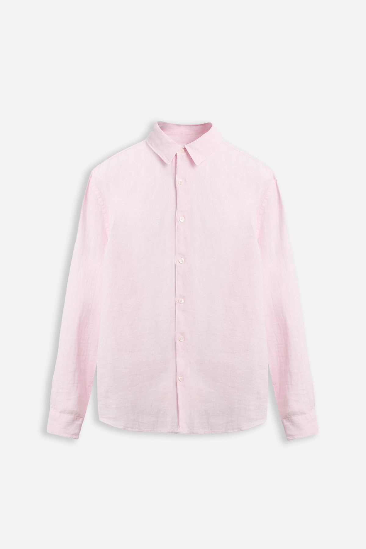 CAMICIA IN PURO LINO ROSA