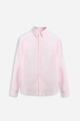 CAMICIA IN PURO LINO ROSA