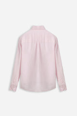 CAMICIA IN PURO LINO ROSA