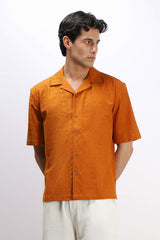 CAMICIA SAN GALLO MEZZA MANICA COGNAC