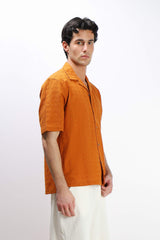 CAMICIA SAN GALLO MEZZA MANICA COGNAC