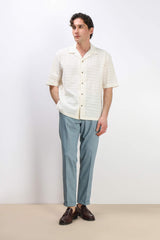 CAMICIA SAN GALLO MEZZA MANICA ECRU