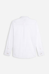 CAMICIA IN COTONE SLUB BIANCO